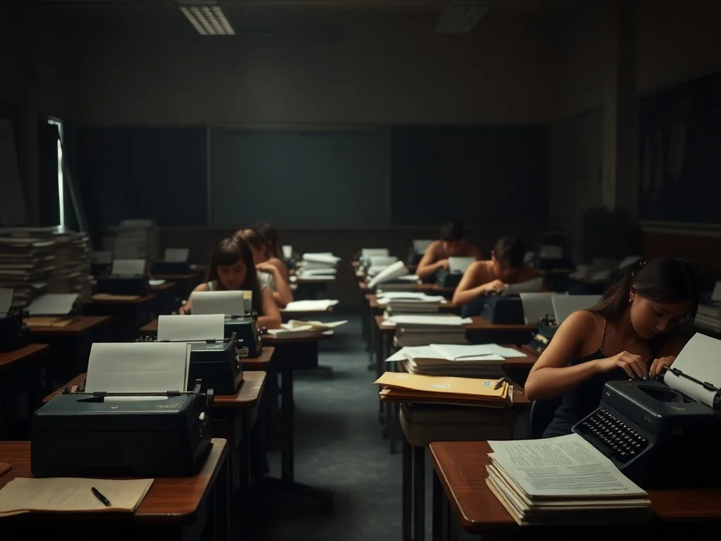 A college instructor turns to typewriters to curb AI-written work and teach life lessons