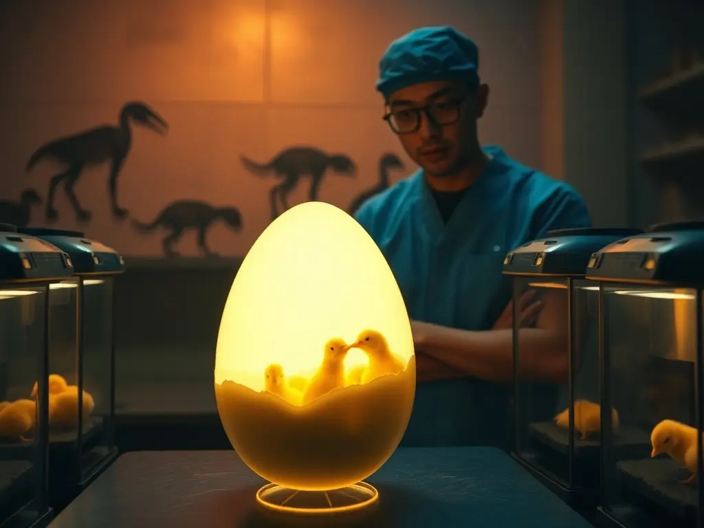 A de-extinction company has hatched live chicks from an artificial eggshell