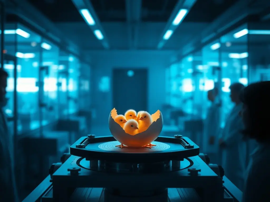 A de-extinction company has hatched live chicks from an artificial eggshell