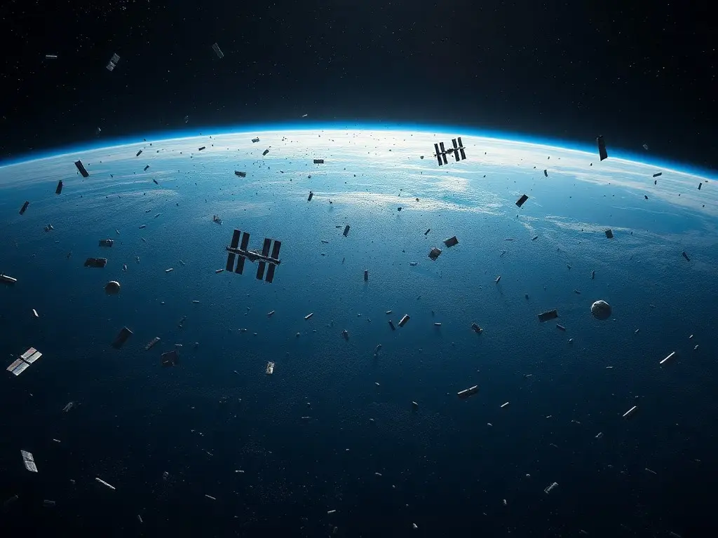 Almost half of everything orbiting Earth is space junk