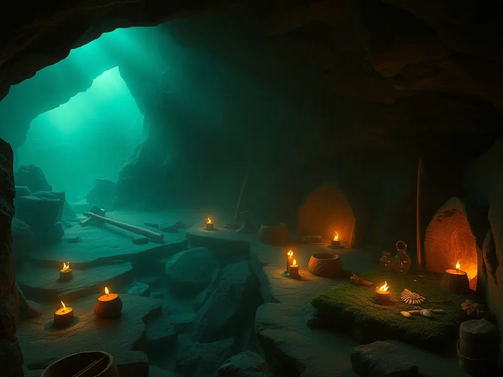 Archaeologists Discover Prehistoric Mountain Cave Packed With Mysterious Green Mineral