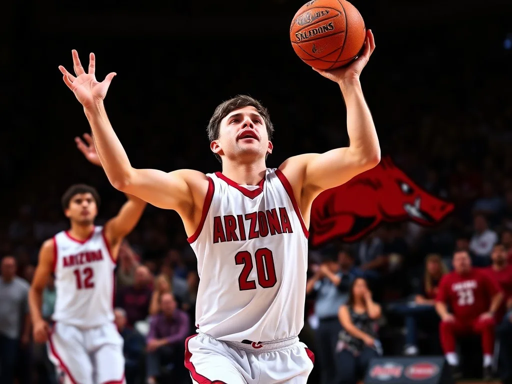Arizona routs Arkansas to make first March Madness Elite 8 since 2015