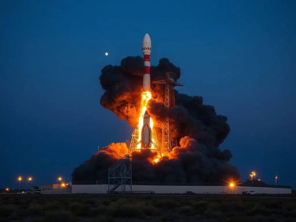 Blue Origin New Glenn Rocket Erupts in Flames During Hotfire Test at Cape Canaveral