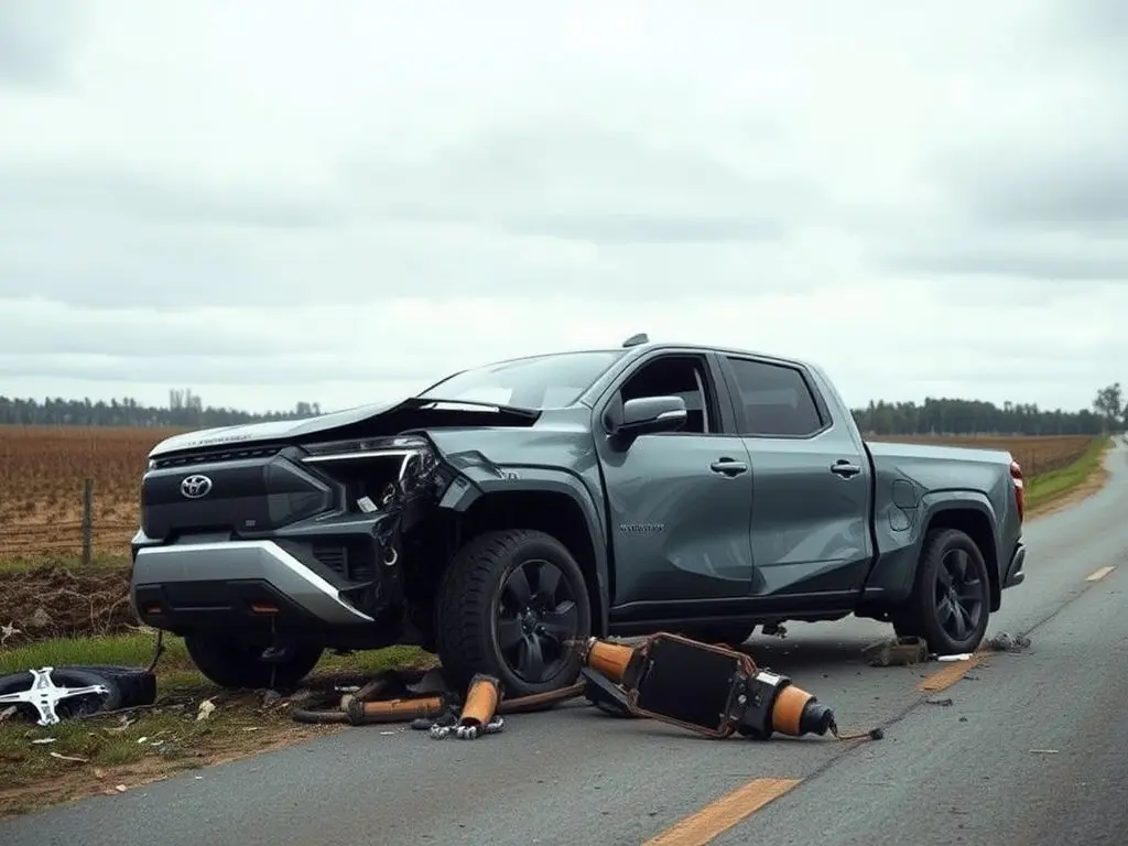 Brand-New Tesla Cybertruck Crashed After Steering Failure