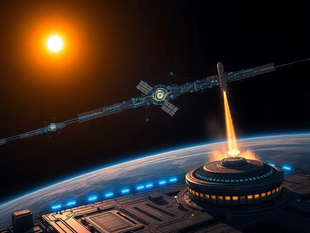 Building computing power in space