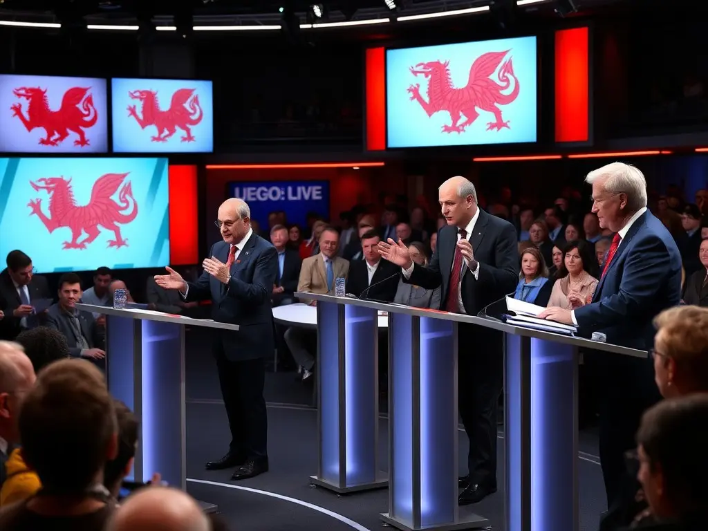 Clashes over NHS, immigration and independence in Welsh leaders debate