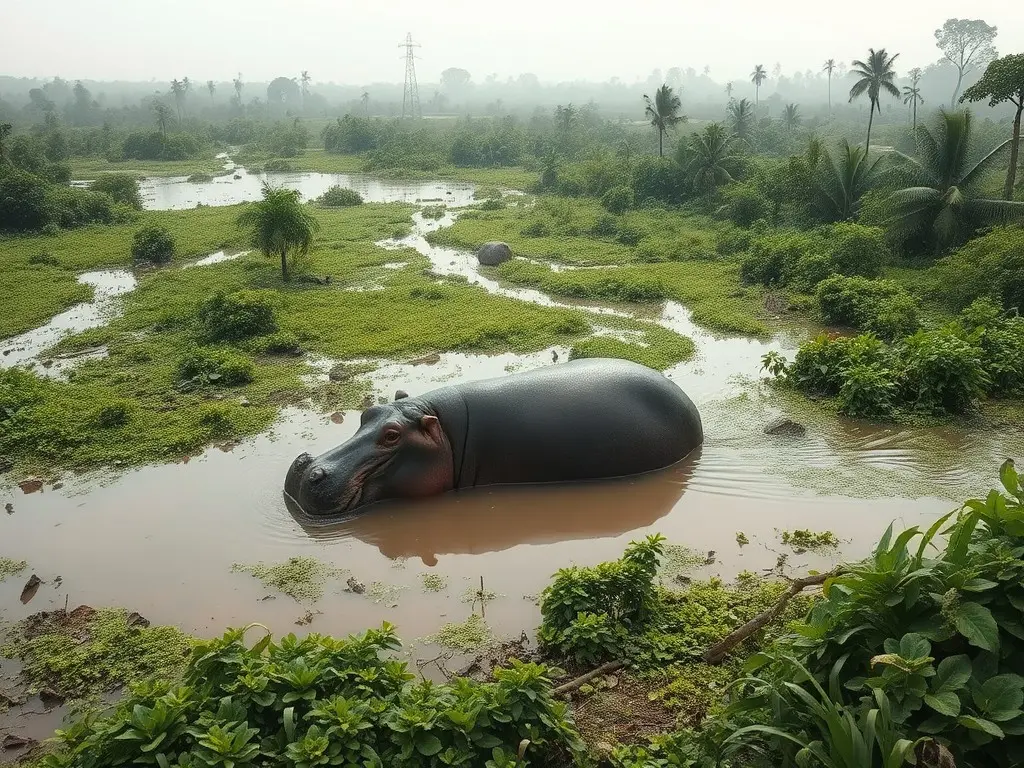 Colombians are divided over the fate of hippos linked to Pablo Escobar