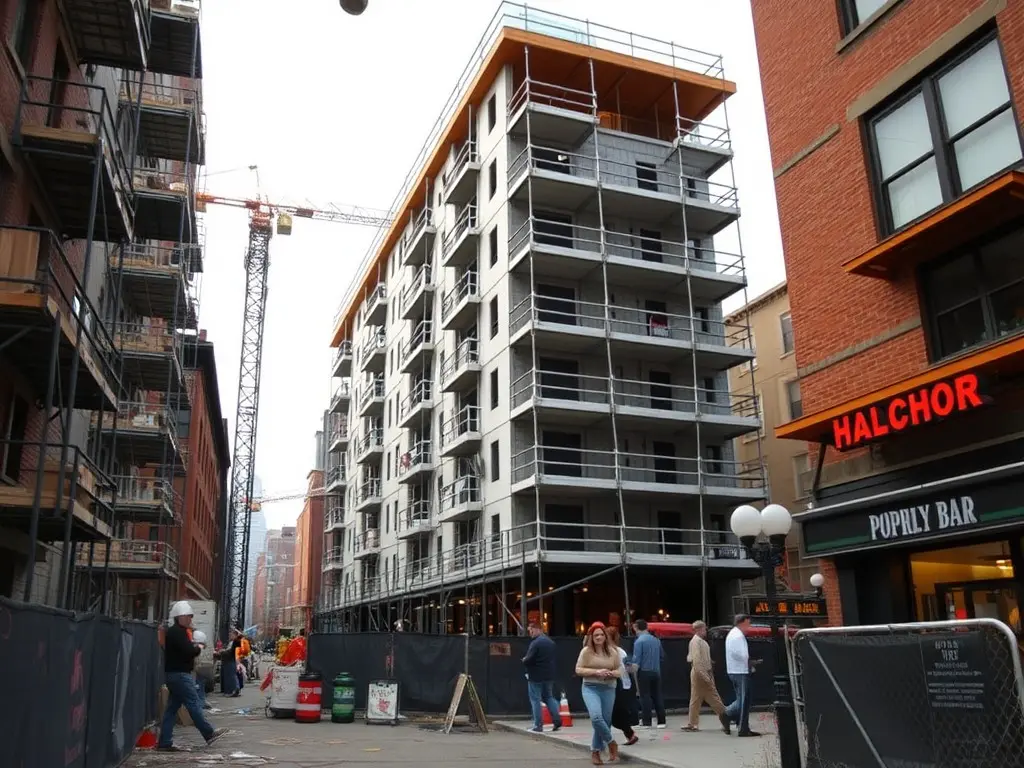 Dozens of new apartments going up next to beloved Providence bar