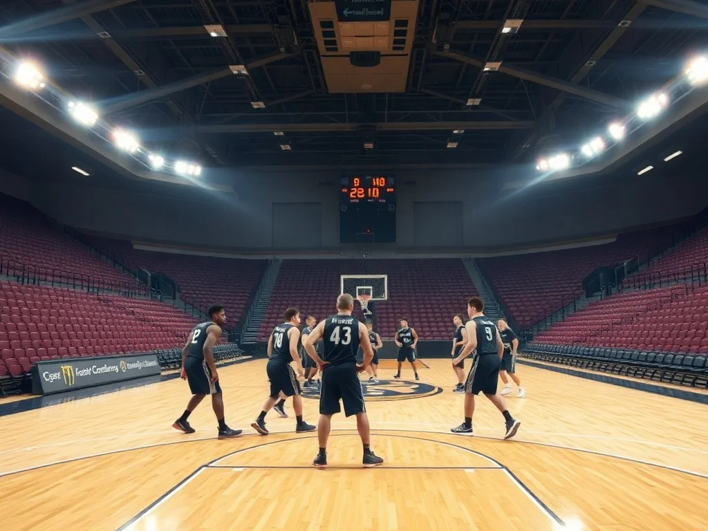 Dusty May leads Michigan Wolverines basketball practice before Final Four