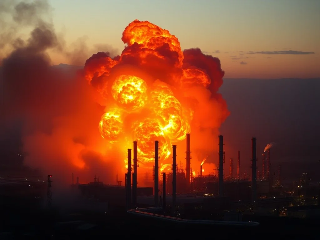 Explosions trigger massive fire at key Australian refinery, raising fuel supply concerns
