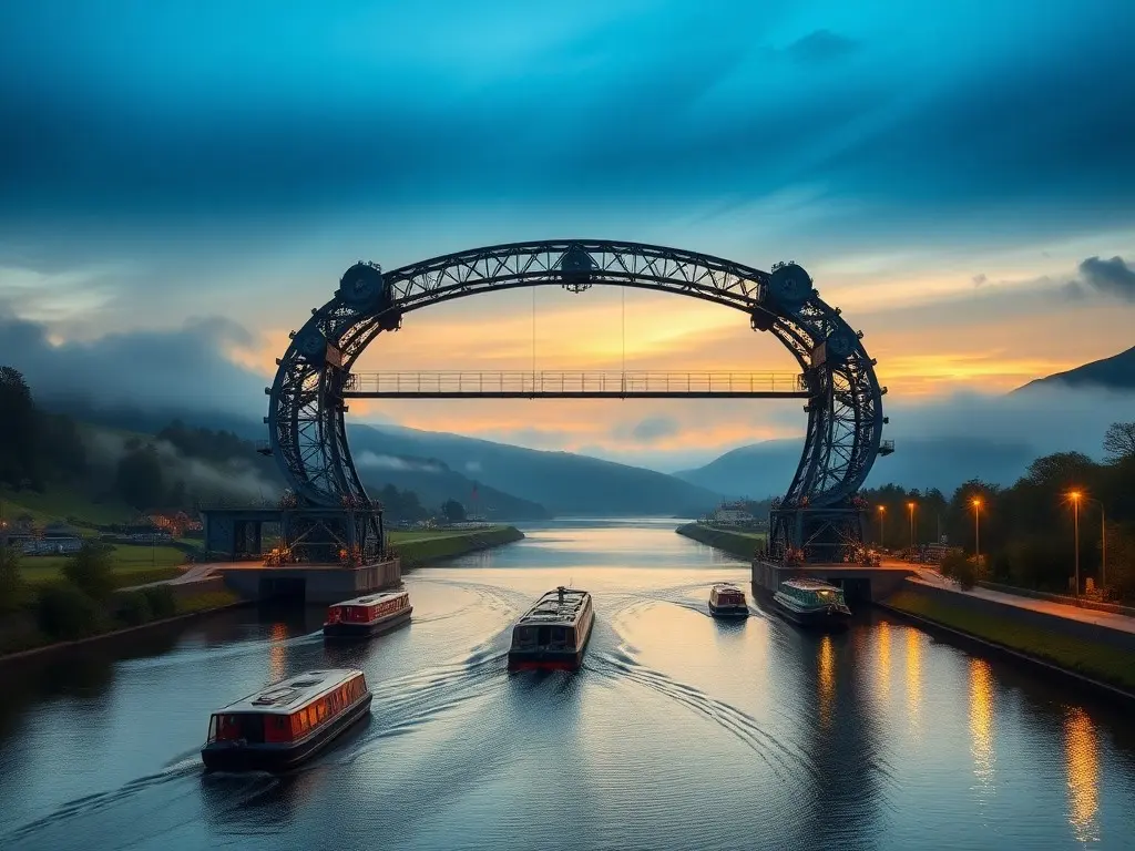 Falkirk Wheel: The world’s first and only rotating boat lift