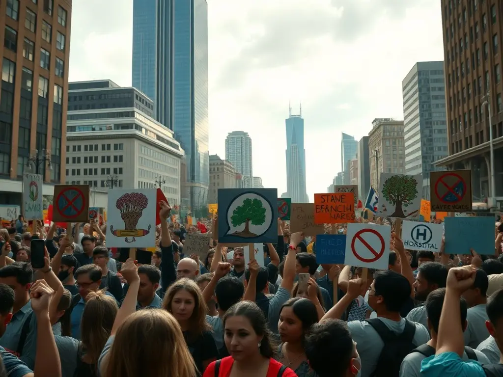 Ford protesters stick to issues