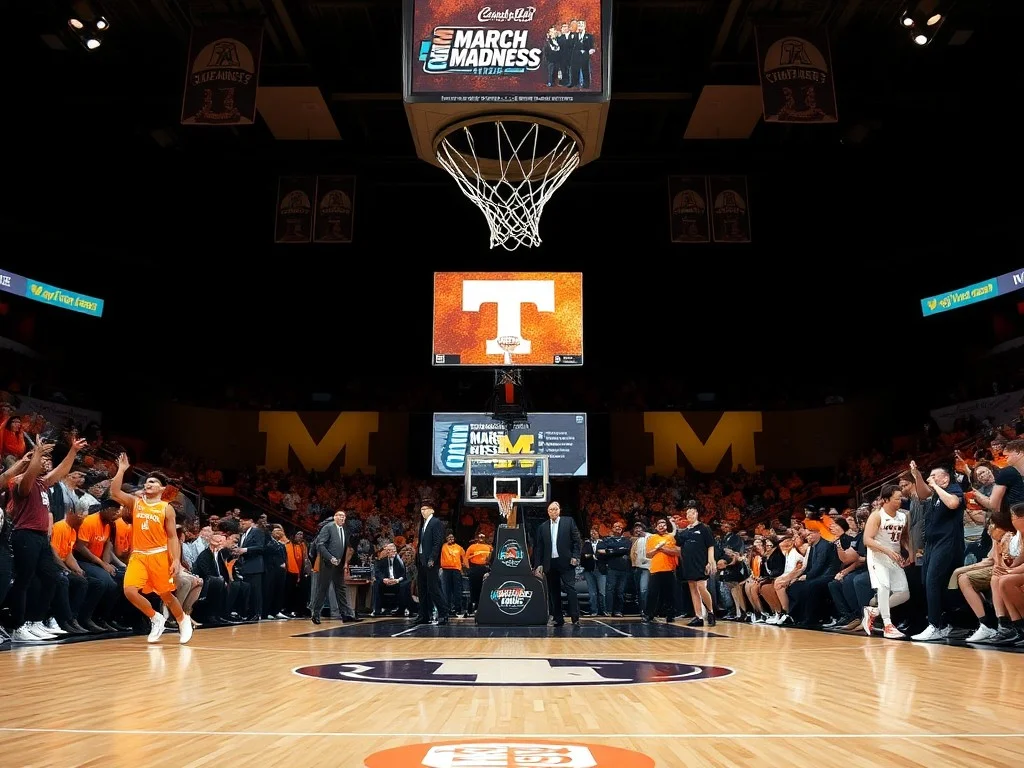Game time set for Tennessee basketball vs. Michigan in March Madness Elite Eight