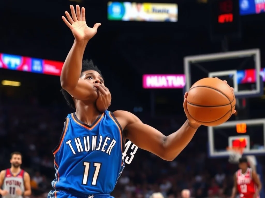 Gilgeous-Alexander erupts for 47 points as Thunder outlast Pistons 114-110 in OT