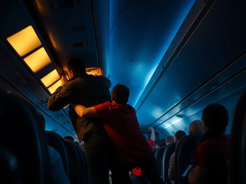 Hero Passenger Wrestle Man Trying to Open Plane Door Mid-Air At 30,000 Feet in Frontier Airlines Flight