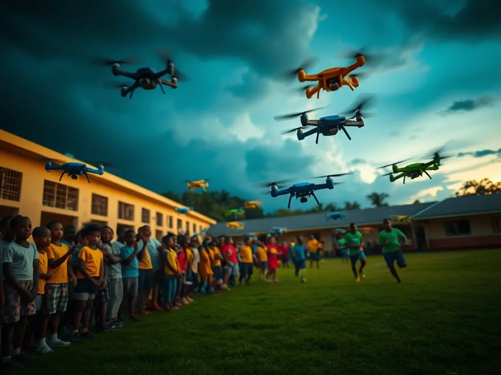 Hovering above violence