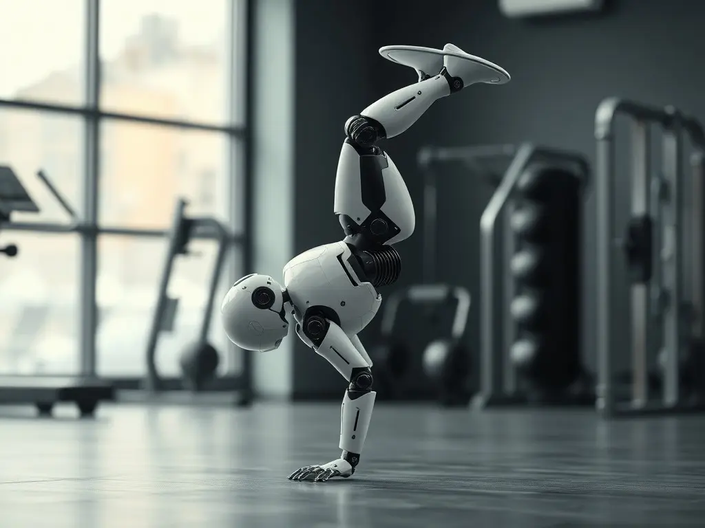 Humanoid Robot Gymnast Sticks the Handstand