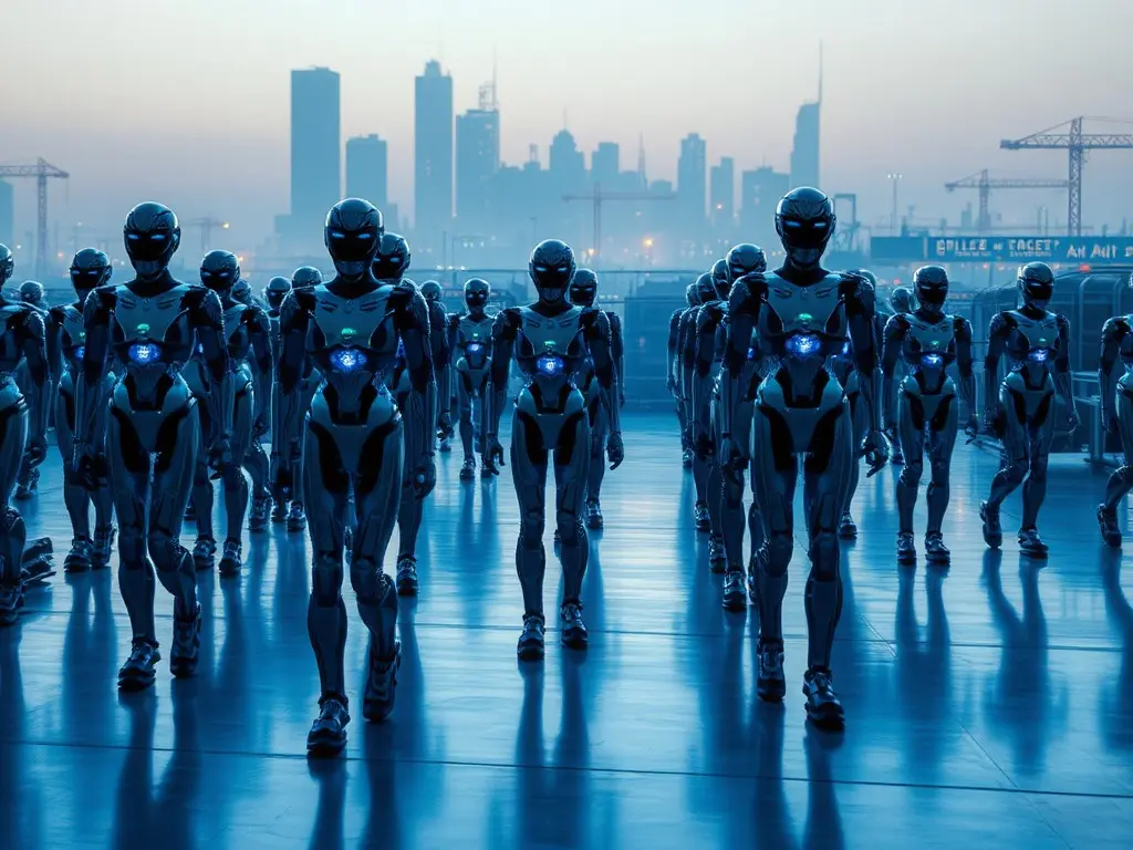 Humanoid robots on the march