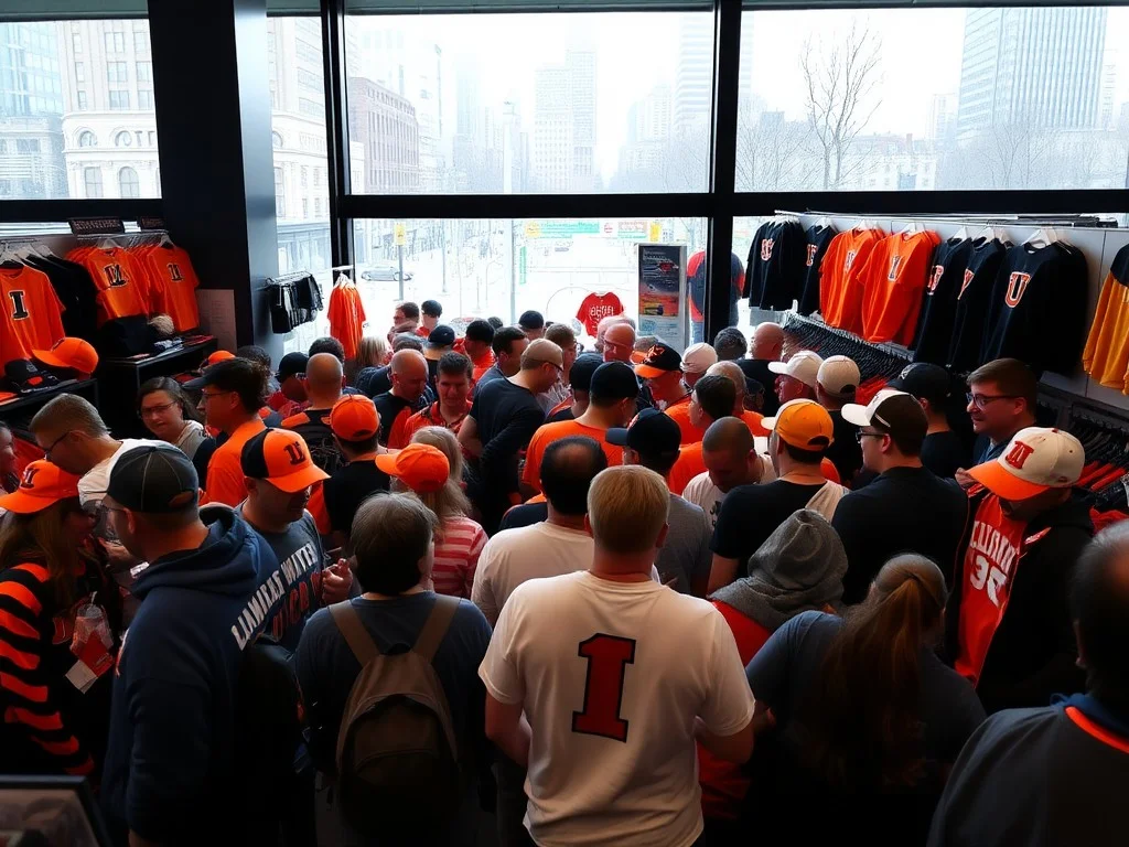 Illini merch in demand at Chicago stores as fans prepare for Final Four match