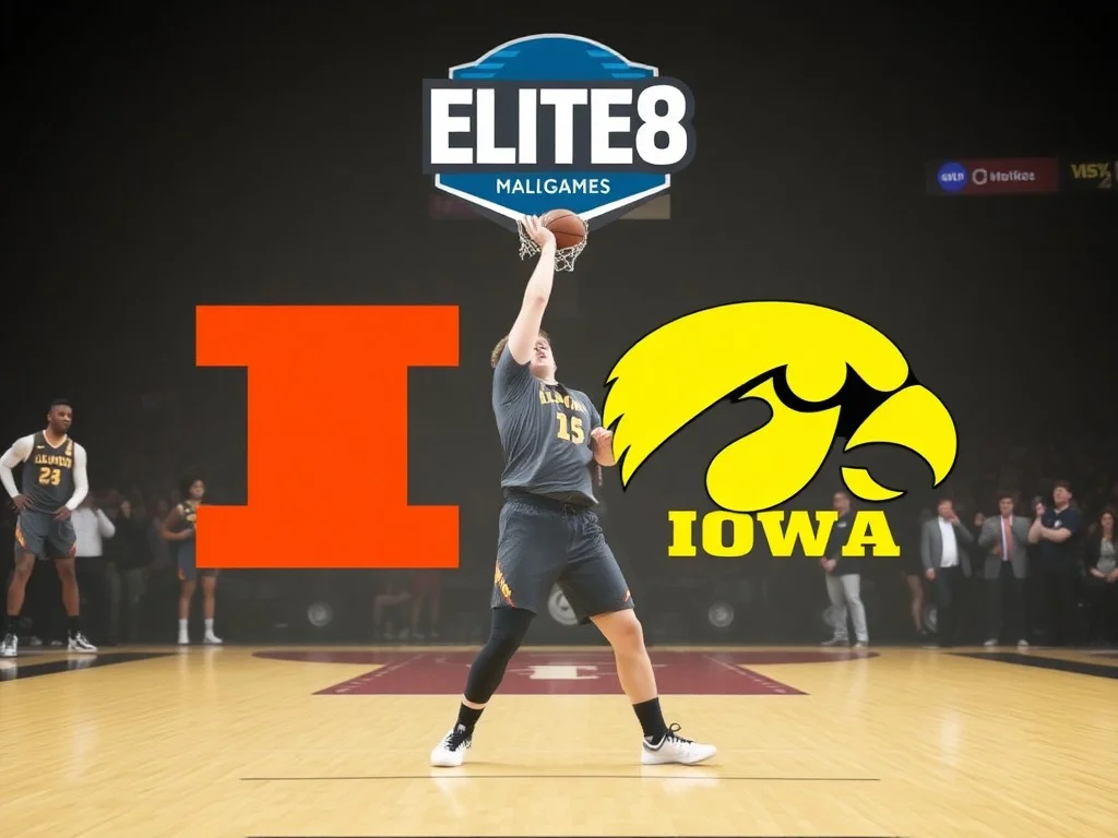 Illinois vs Iowa live updates: Score, highlights of Elite 8 game