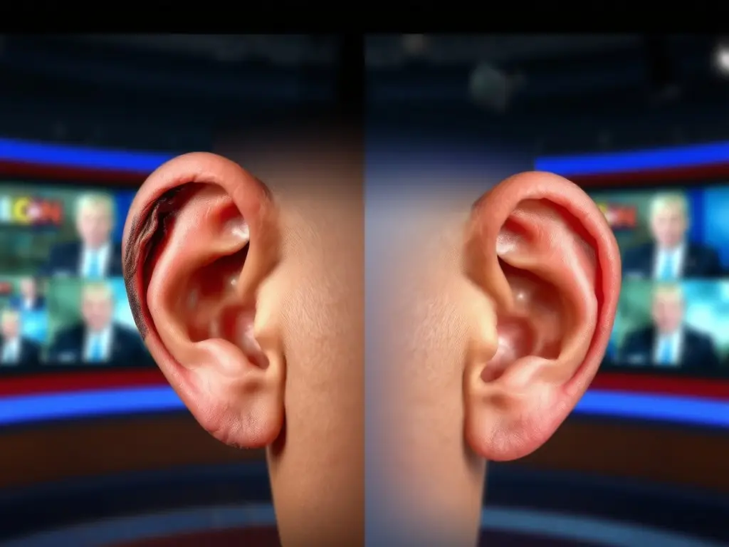 Image claiming to show Trump's intact ear after assassination attempt is fake. Here's proof