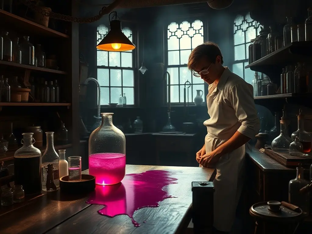 In 1856, William Henry Perkin was cleaning a failed experiment and noticed a strange stain, which unexpectedly helped launch the synthetic dye industry