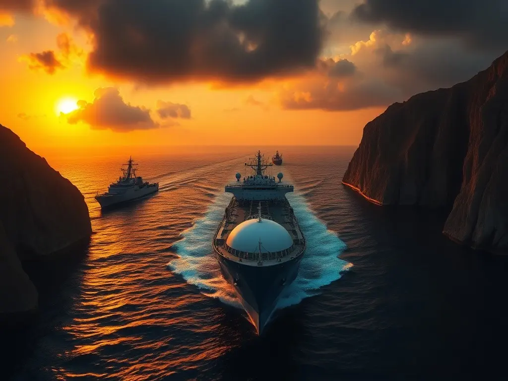 Indian Navy guides LPG tanker MV Sunshine through Strait of Hormuz