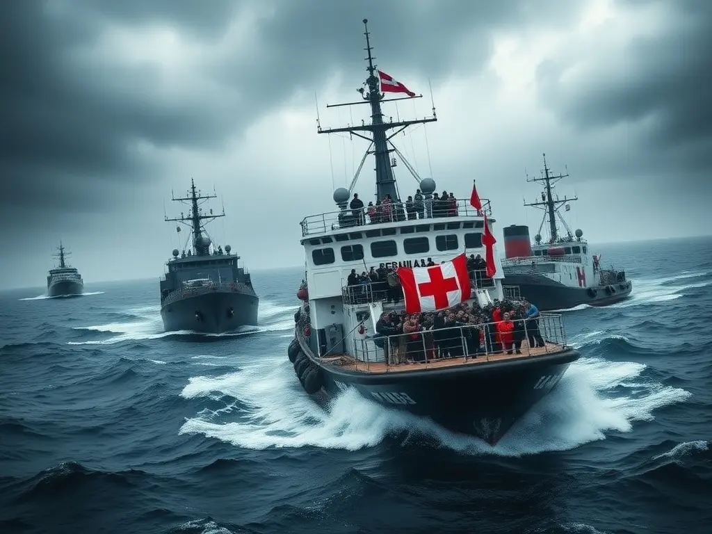 Israeli interception of Gaza-bound aid flotilla criticized as an 'act of piracy'