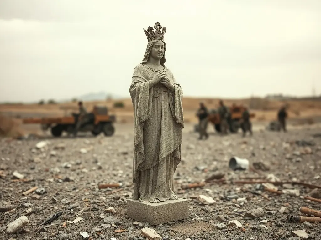 Israeli soldier seen striking Jesus statue in Lebanon, sparking condemnation