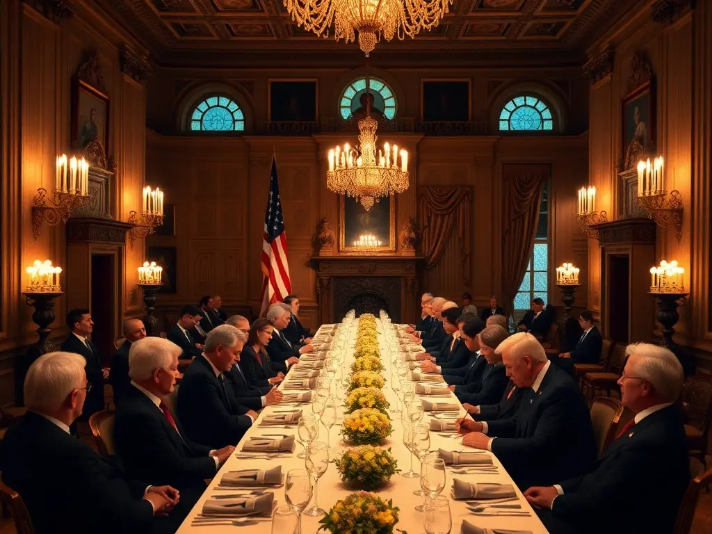 King and Queen attend White House state dinner after address to US Congress