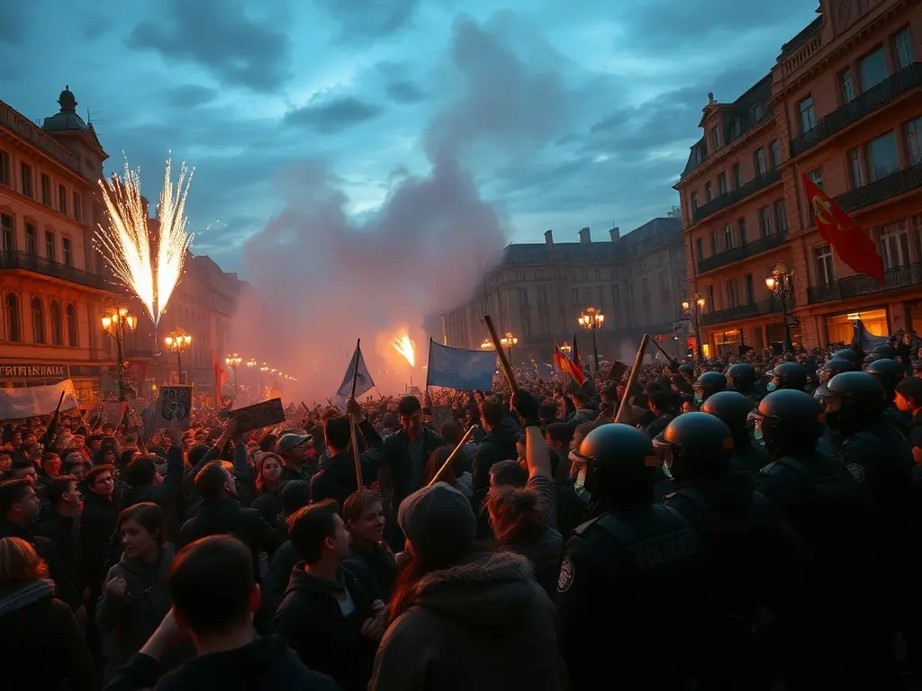 Large student protest at Slavija in Belgrade – Incidents after the rally