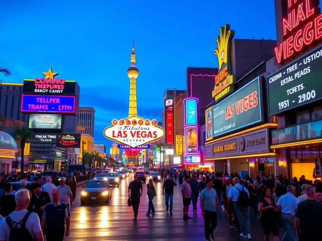 Las Vegas airline passenger numbers continue to fall but gaming revenues are up