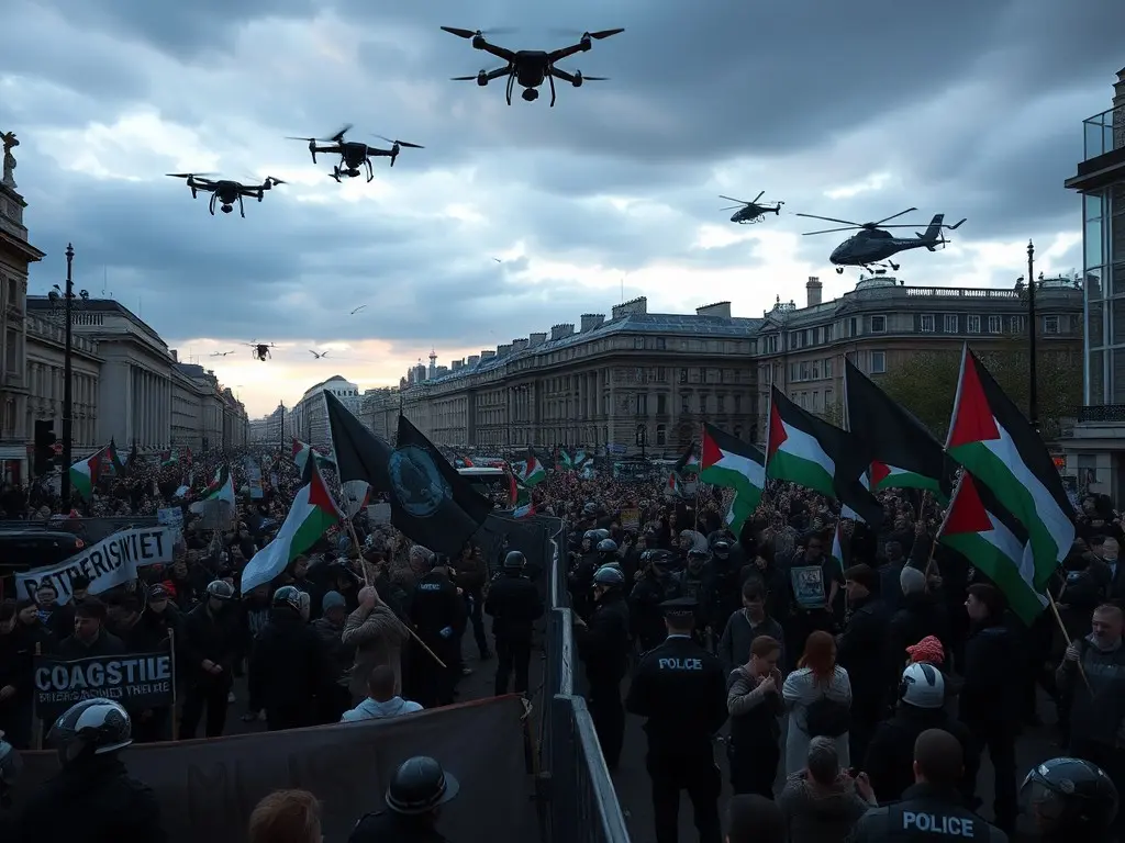 London Prepares for Rival Protests, With a Major Security Effort