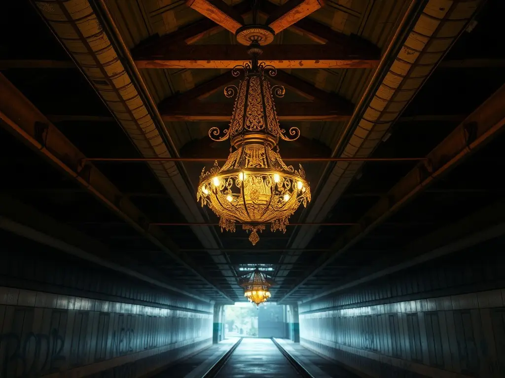 Mexico City installed a chandelier in its metro for the World Cup. Then came the crush of memes