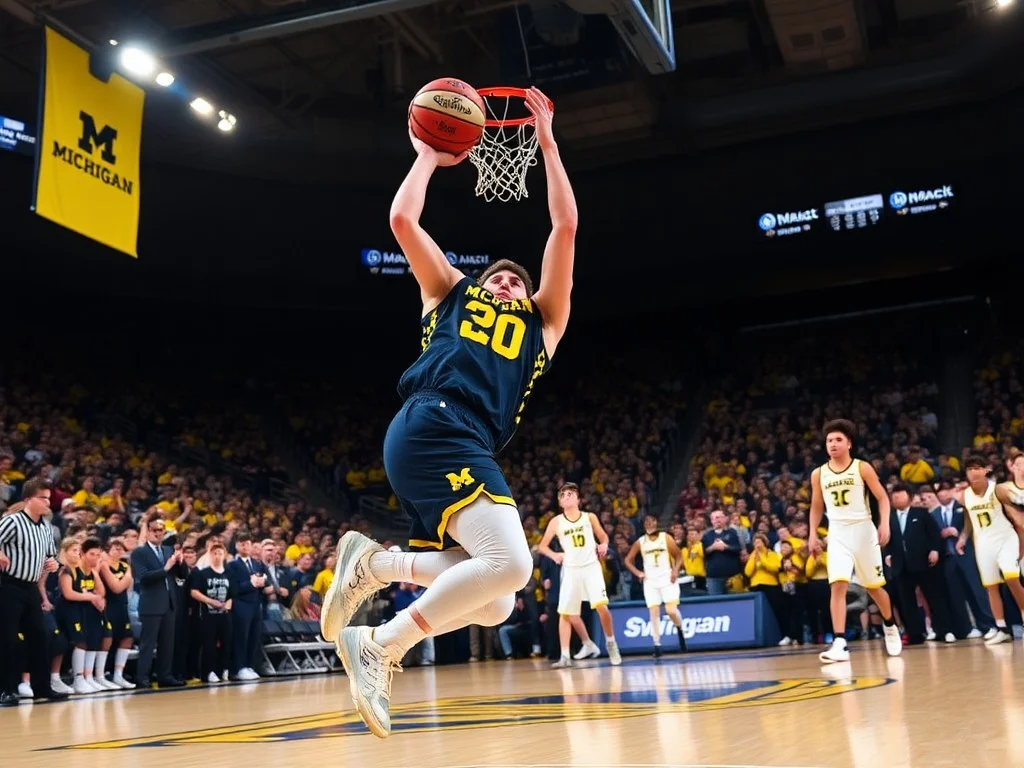 Michigan rolls to national title game with its latest double-digit March win, 91-73 over Arizona
