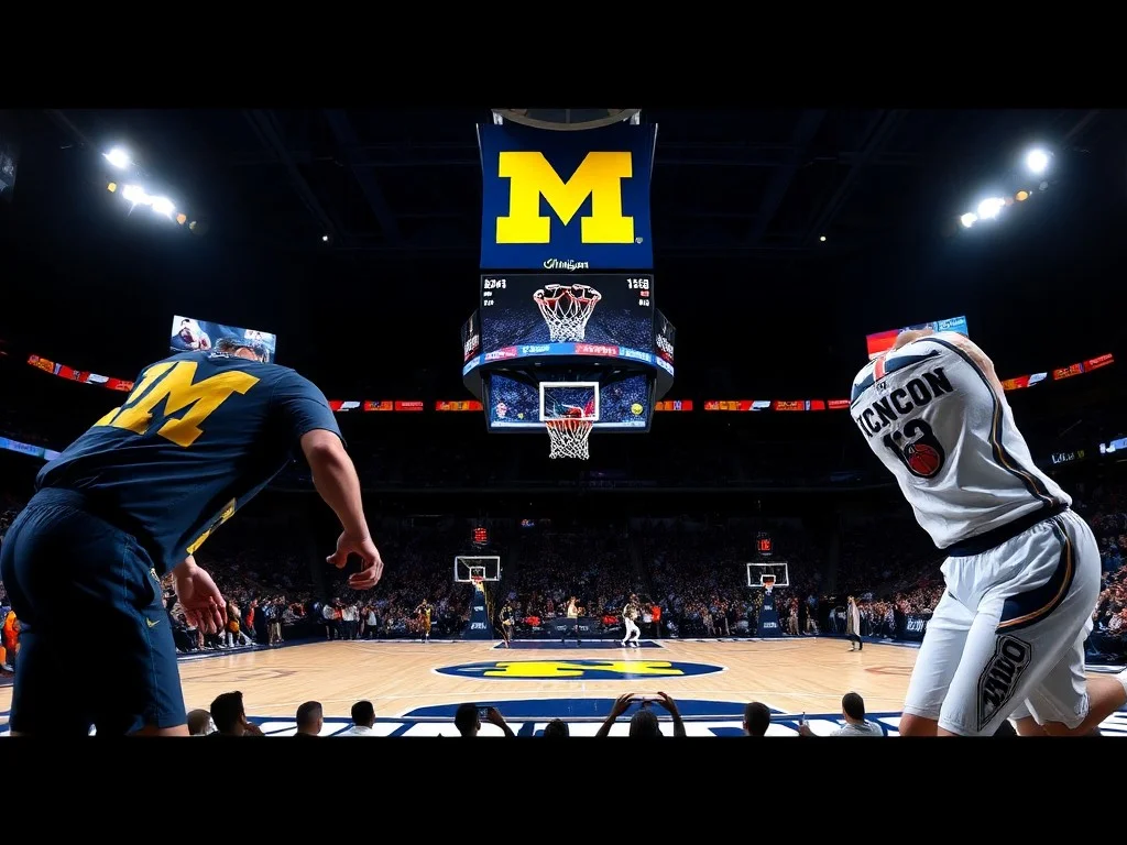 Michigan squares off against UConn in the National Championship