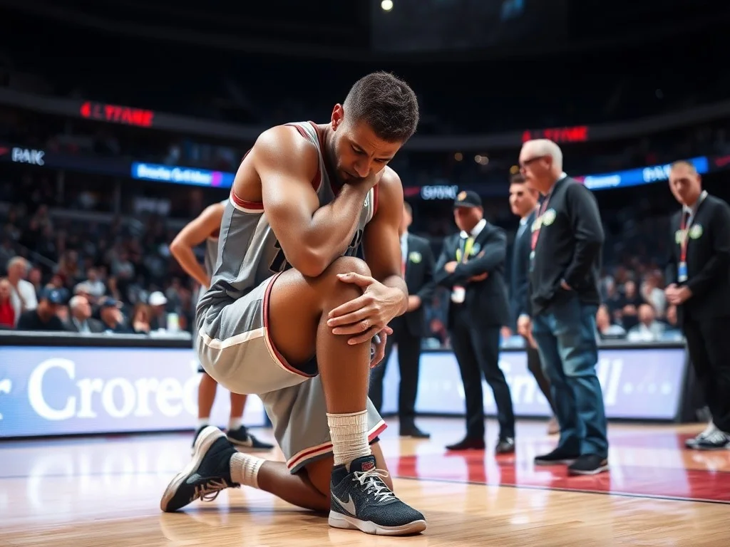 Michigan star Yaxel Lendeborg turns left ankle and injures knee in Wolverines’ Final Four win