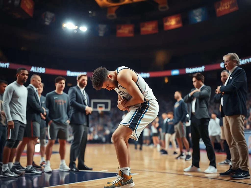 Michigan star Yaxel Lendeborg turns left ankle and injures knee in Wolverines' Final Four win