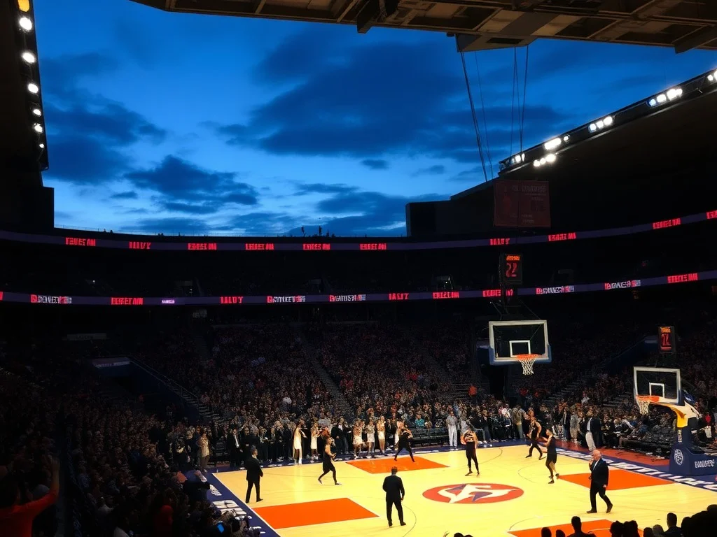 Michigan Wolverines and Tennessee Volunteers play in Elite 8