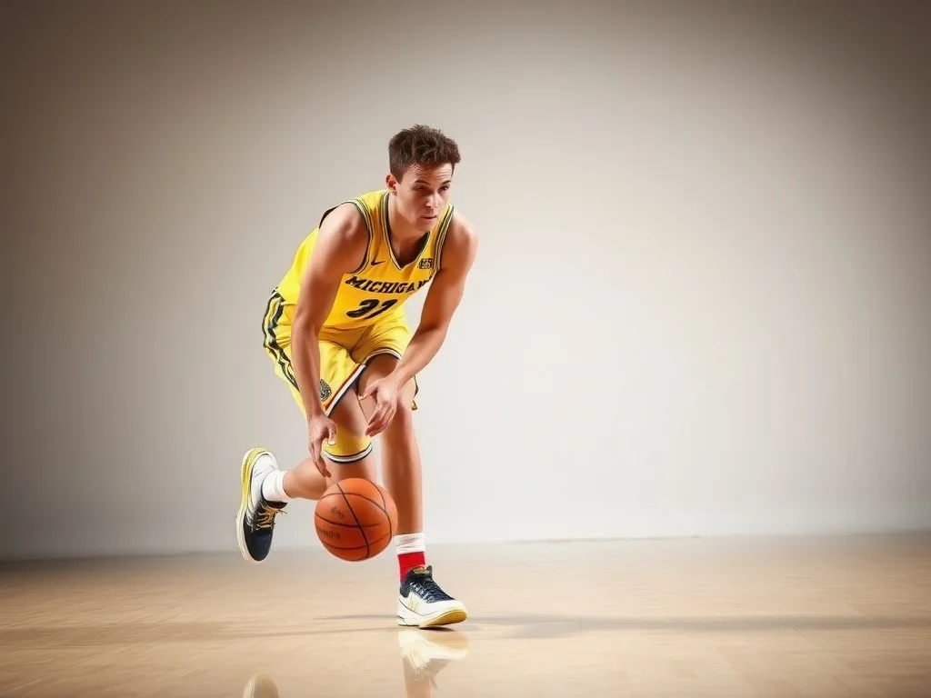 Michigan’s Yaxel Lendeborg suffers worrisome ankle injury but returns in bizarre Final Four scenario