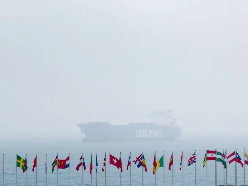 Nations preserve a plan to adopt a global fee on shipping emissions, but keep their options open