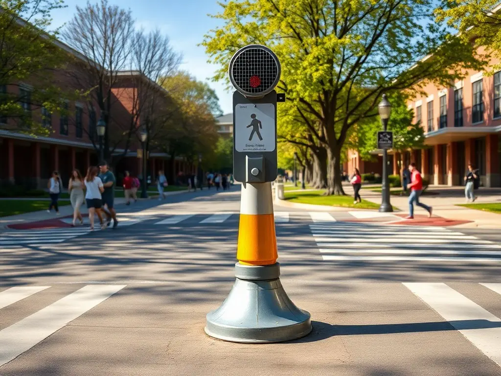 New crossing to develop blind students' confidence