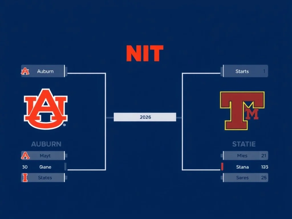 NIT bracket, scores, schedule 2026: Auburn, Illinois State join New Mexico and Tulsa in semifinals