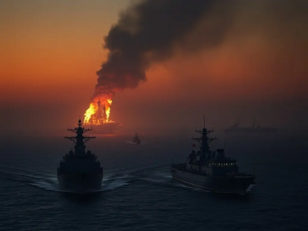 Oil prices jump as Iran attacks UAE, US warships enter Hormuz