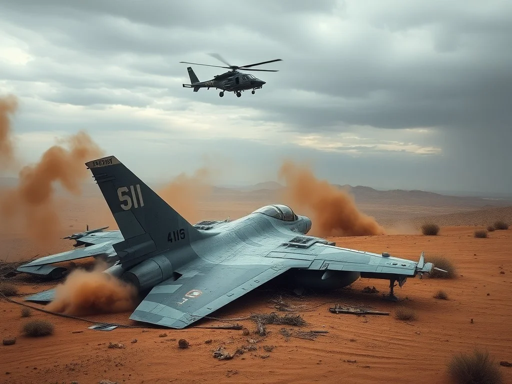 One crew member rescued and second missing as US fighter jet shot down in Iran