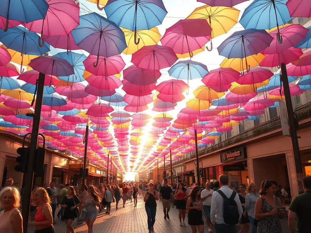 Pensacola's colorful 'Umbrella Sky Project' may return downtown