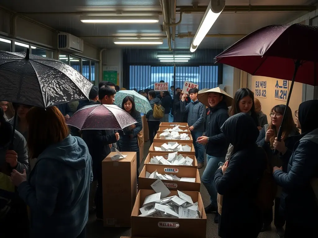 People Power Party protests ballot shortage at Seoul polling stations