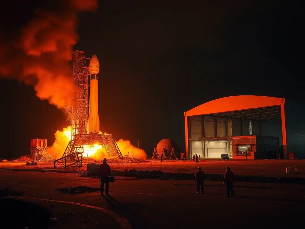 Rocket goes boom; so do moon plans
