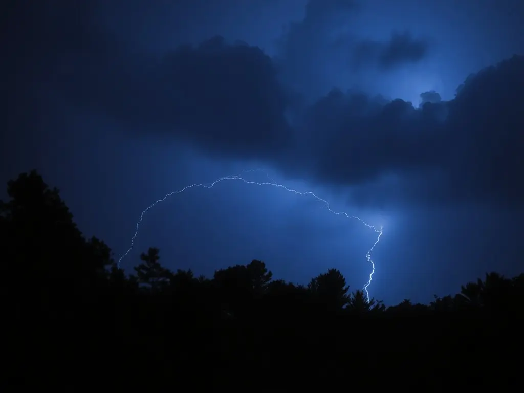Scientists just captured trees glowing with electricity during storms