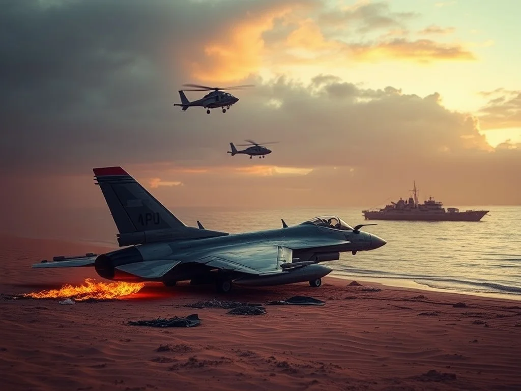Second US fighter jet downed by Strait of Hormuz as search for F-15E crew member in Iran continues
